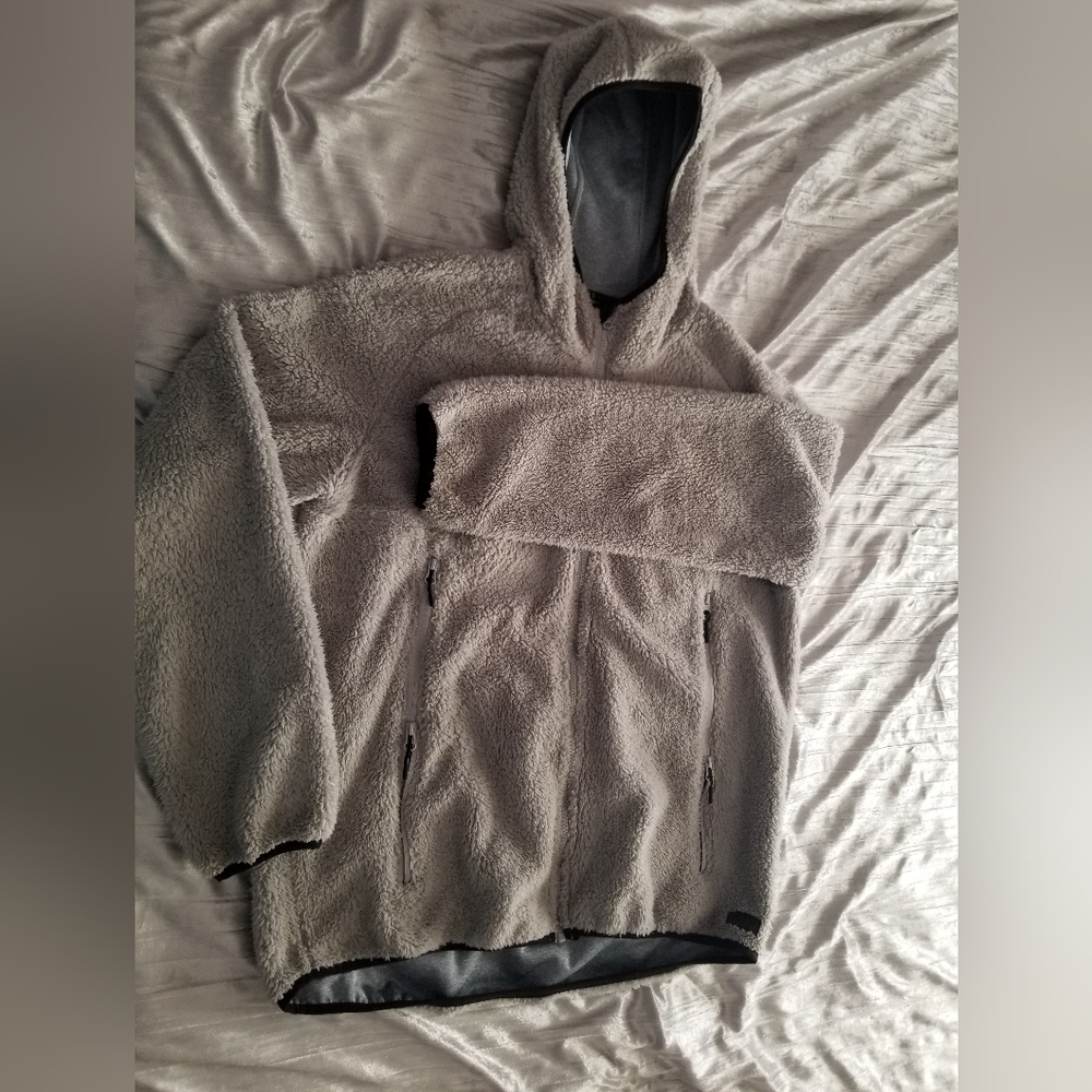 MSX men's grey fuzzy jacket size XL